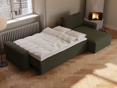 Maru | 145x342 cm | Bouclé grøn | 535 - Nordic Dream