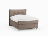 Alva Nordlys 120x200 Bouclé latte Nordic Dream tilbyder senge med skandinavisk design og højkvalitets materialer. Oplev perfekt komfort for en god nattesøvn. Bestil din i dag!