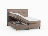 Alva Nordlys 180x200 Bouclé latte Nordic Dream tilbyder senge med skandinavisk design og højkvalitets materialer. Oplev perfekt komfort for en god nattesøvn. Bestil din i dag!