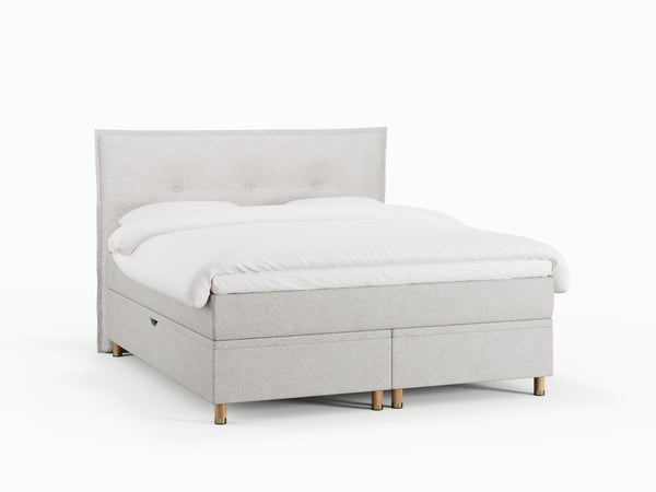 Alva Fjäll 160x210 Bouclé cream Nordic Dream tilbyder senge med skandinavisk design og højkvalitets materialer. Oplev perfekt komfort for en god nattesøvn. Bestil din i dag!