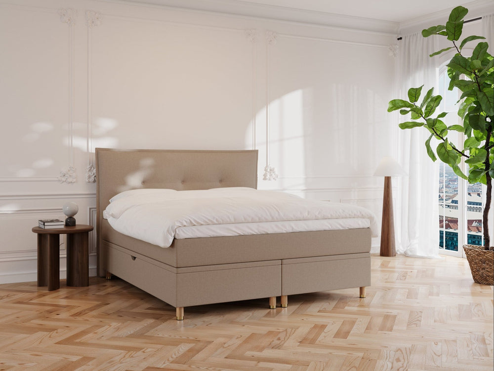 Alva Älv 180x210 Brun Nordic Dream tilbyder senge med skandinavisk design og højkvalitets materialer. Oplev perfekt komfort for en god nattesøvn. Bestil din i dag!