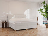 Alva Nordlys 200x200 Bouclé cream Nordic Dream tilbyder senge med skandinavisk design og højkvalitets materialer. Oplev perfekt komfort for en god nattesøvn. Bestil din i dag!