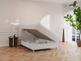Alva Nordlys 140x200 Bouclé cream Nordic Dream tilbyder senge med skandinavisk design og højkvalitets materialer. Oplev perfekt komfort for en god nattesøvn. Bestil din i dag!