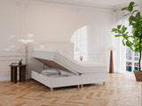 Alva Fjord 180x200 Bouclé cream Nordic Dream tilbyder senge med skandinavisk design og højkvalitets materialer. Oplev perfekt komfort for en god nattesøvn. Bestil din i dag!