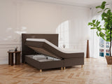 Alva Nordlys 160x210 Mørk brun Nordic Dream tilbyder senge med skandinavisk design og højkvalitets materialer. Oplev perfekt komfort for en god nattesøvn. Bestil din i dag!