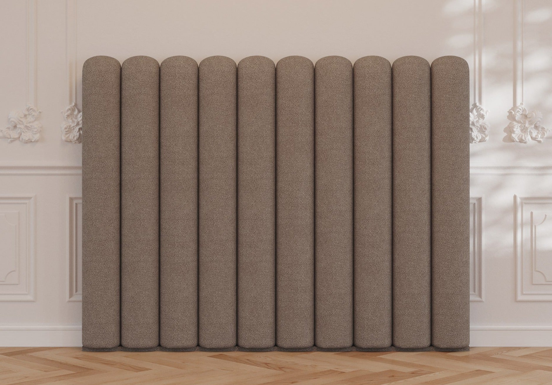 Ocean gavl | 220 cm | Bouclé latte - Gratis - Nordic Dream