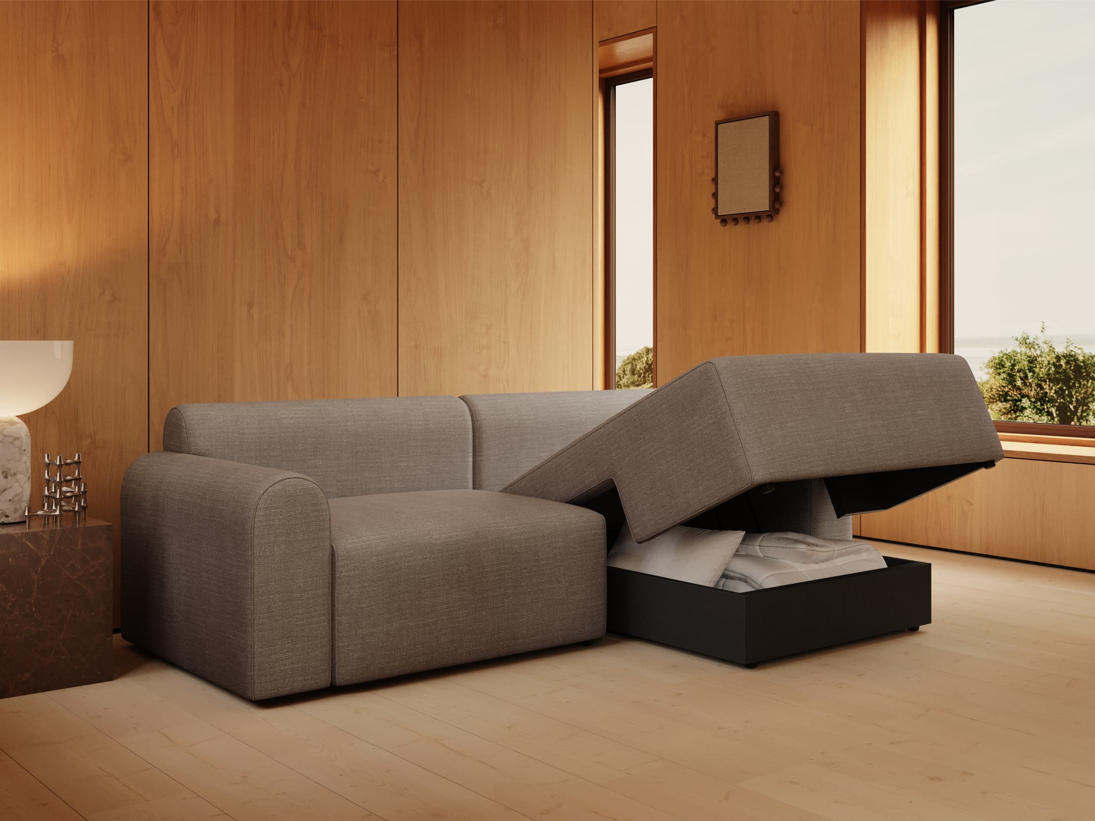 Calaia | 133x200 | Latte | 417 - Nordic Dream Senge