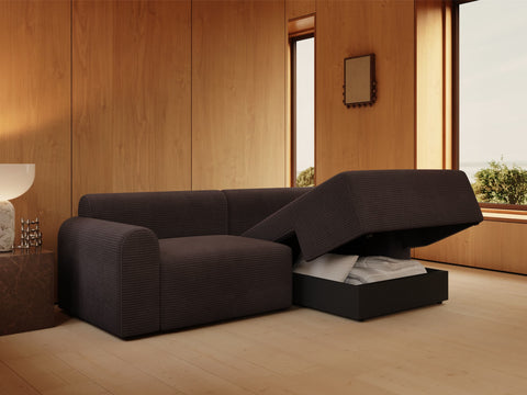 Calaia | 133x200 | Chocco fløjl | 600 - Nordic Dream Senge