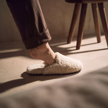Slippers | XL | Beige wool - Nordic Dream