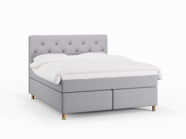 Nora Nordlys 180x200 Lys grå Nordic Dream tilbyder senge med skandinavisk design og højkvalitets materialer. Oplev perfekt komfort for en god nattesøvn. Bestil din i dag!
