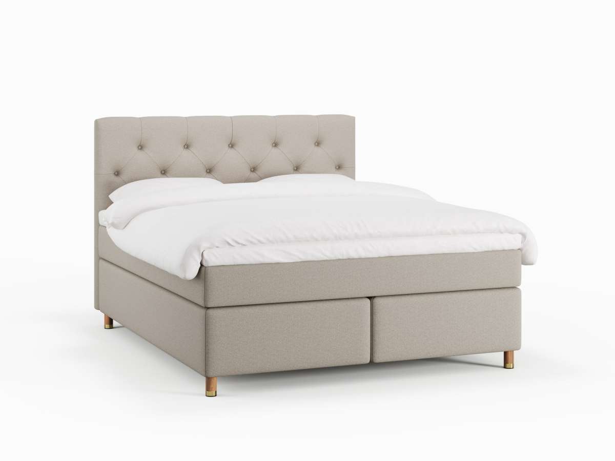 Nora Nordlys 160x210 Lys grå Nordic Dream tilbyder senge med skandinavisk design og højkvalitets materialer. Oplev perfekt komfort for en god nattesøvn. Bestil din i dag!