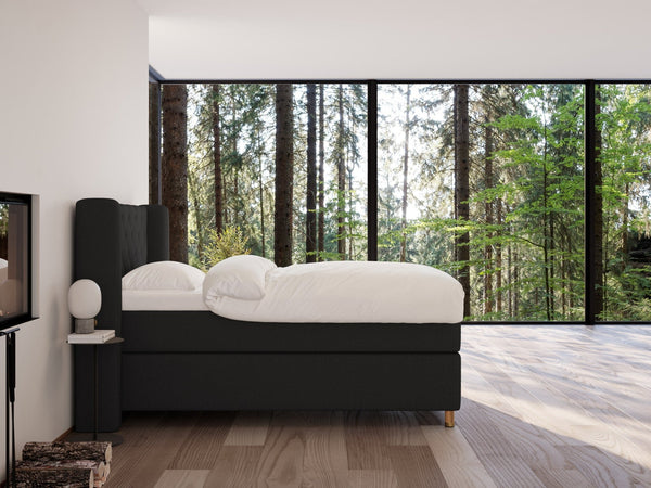 Eira Fjord 140x200 Antracit Nordic Dream tilbyder senge med skandinavisk design og højkvalitets materialer. Oplev perfekt komfort for en god nattesøvn. Bestil din i dag!