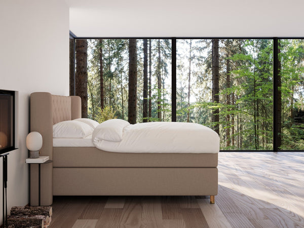 Eira Fjord 180x200 Brun Nordic Dream tilbyder senge med skandinavisk design og højkvalitets materialer. Oplev perfekt komfort for en god nattesøvn. Bestil din i dag!