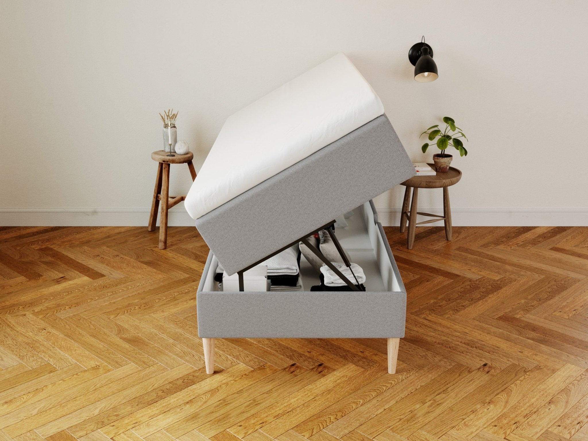 Astrid Nordlys 80x200 Lys grå Nordic Dream tilbyder senge med skandinavisk design og højkvalitets materialer. Oplev perfekt komfort for en god nattesøvn. Bestil din i dag!