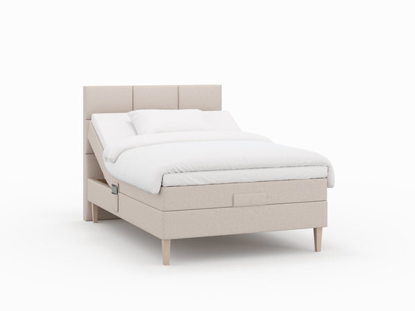 Ragna Älv 120x200 Sand Nordic Dream tilbyder senge med skandinavisk design og højkvalitets materialer. Oplev perfekt komfort for en god nattesøvn. Bestil din i dag!