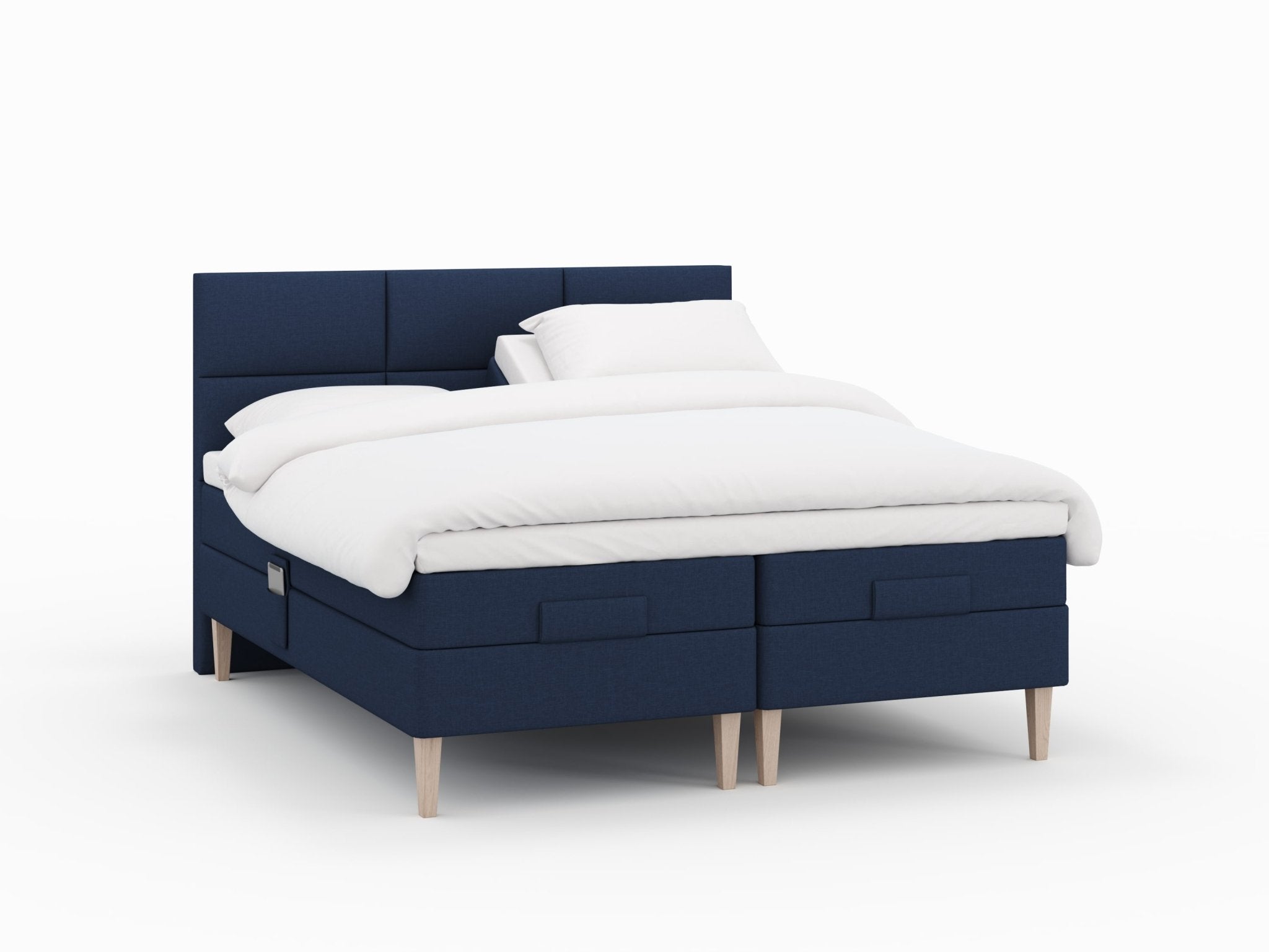 Ragna Nordlys 180x210 Dyb blå Nordic Dream tilbyder senge med skandinavisk design og højkvalitets materialer. Oplev perfekt komfort for en god nattesøvn. Bestil din i dag!
