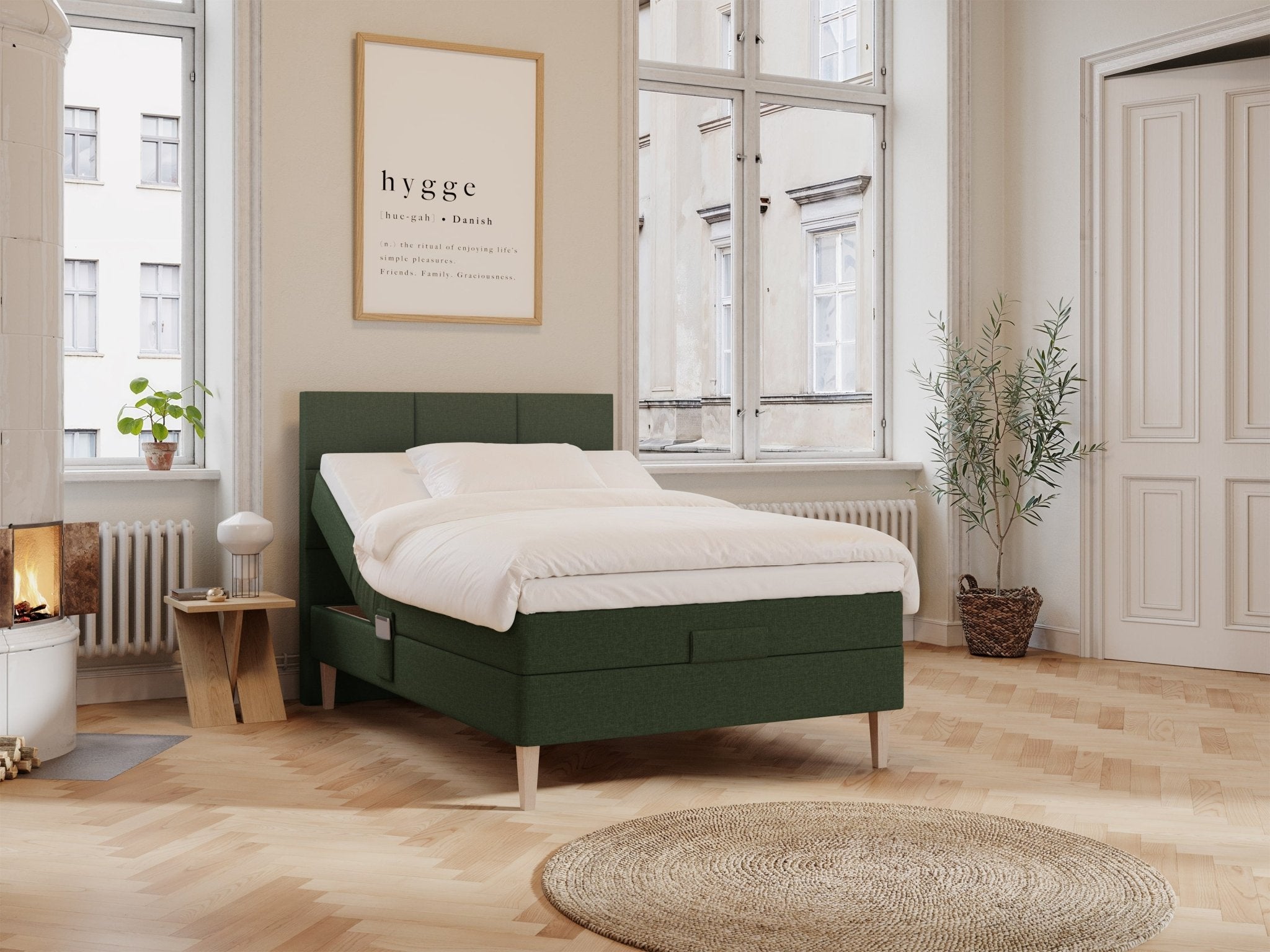Ragna Fjäll 140x200 Dyb grøn Nordic Dream tilbyder senge med skandinavisk design og højkvalitets materialer. Oplev perfekt komfort for en god nattesøvn. Bestil din i dag!