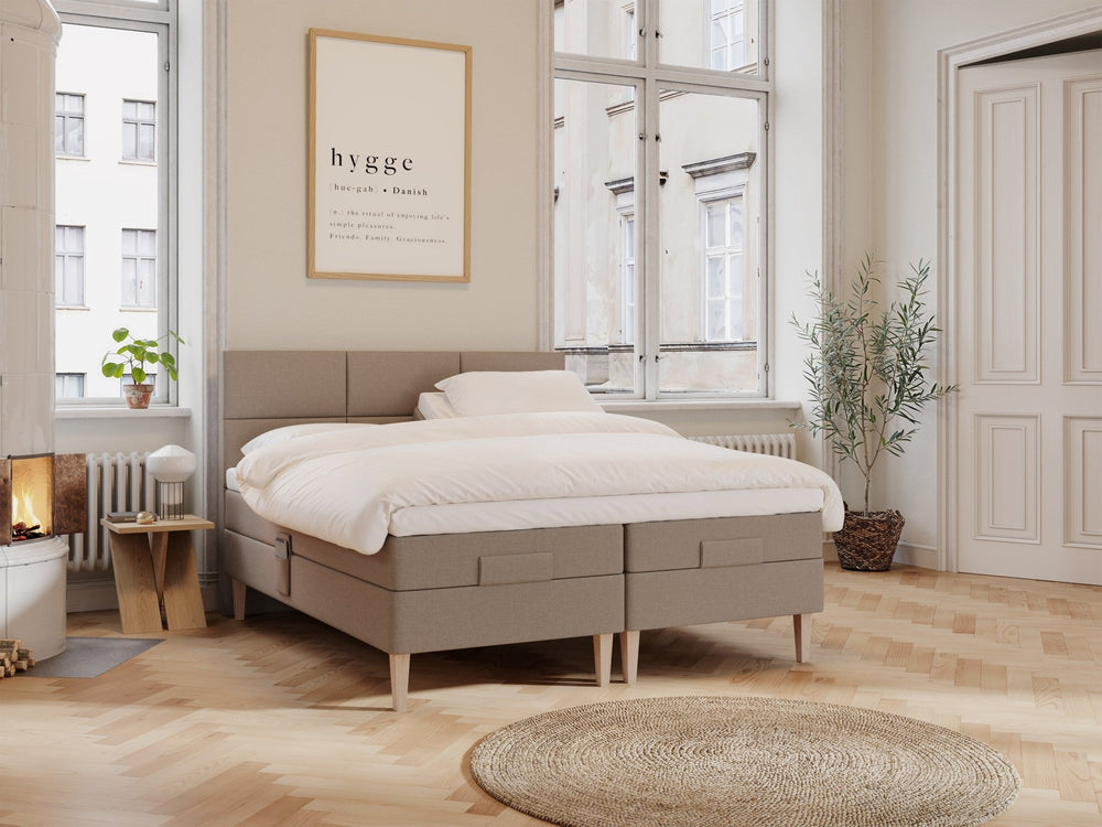 Ragna Nordlys 180x210 Brun Nordic Dream tilbyder senge med skandinavisk design og højkvalitets materialer. Oplev perfekt komfort for en god nattesøvn. Bestil din i dag!