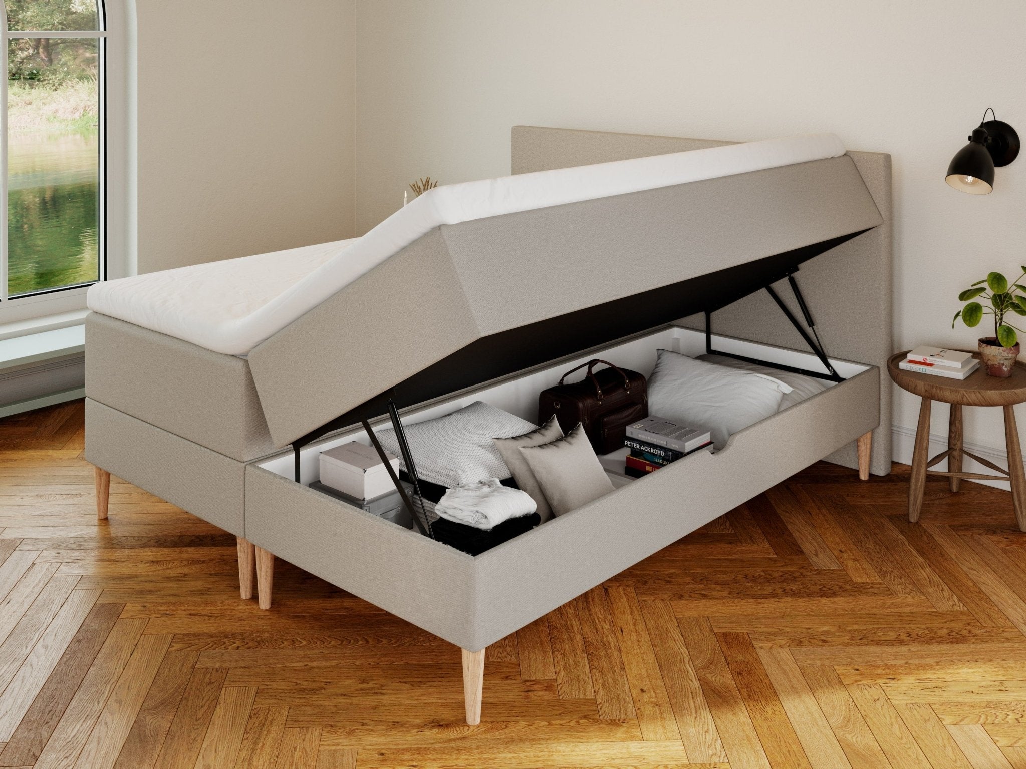 Astrid Fjord 180x210 Sand Nordic Dream tilbyder senge med skandinavisk design og højkvalitets materialer. Oplev perfekt komfort for en god nattesøvn. Bestil din i dag!