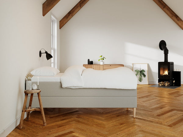 Astrid Fjäll 80x200 Sand Nordic Dream tilbyder senge med skandinavisk design og højkvalitets materialer. Oplev perfekt komfort for en god nattesøvn. Bestil din i dag!