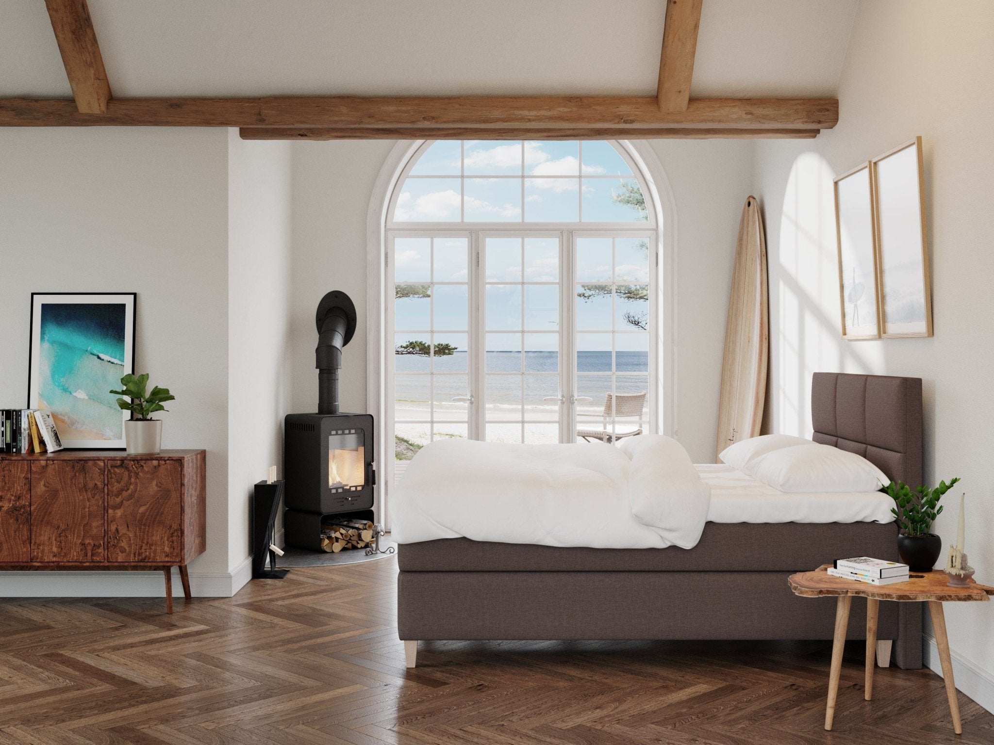 Snefrid Fjäll 140x200 Mørk Brun Nordic Dream tilbyder senge med skandinavisk design og højkvalitets materialer. Oplev perfekt komfort for en god nattesøvn. Bestil din i dag!