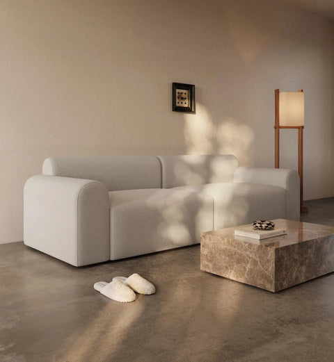 Cala | 133x200 | Bouclé beige | 333 - Nordic Dream Senge
