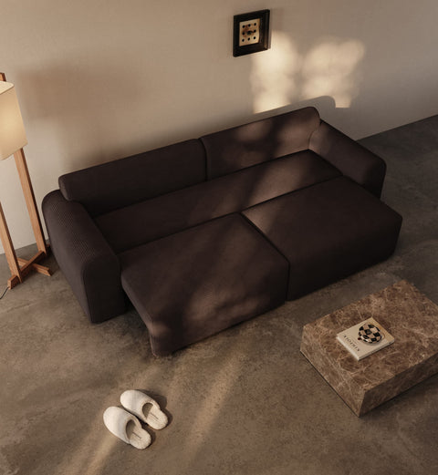 Cala | 133x200 | Chocco fløjl | 600 - Nordic Dream Senge