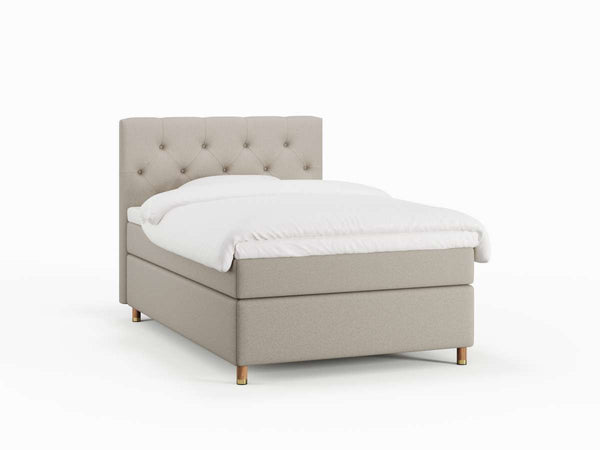 Nora Nordlys 140x200 Sand Nordic Dream tilbyder senge med skandinavisk design og højkvalitets materialer. Oplev perfekt komfort for en god nattesøvn. Bestil din i dag!