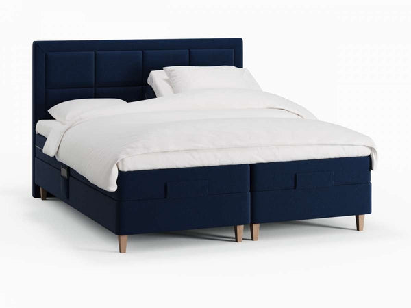 Ragna Fjäll 160x200 Dyb blå Nordic Dream tilbyder senge med skandinavisk design og højkvalitets materialer. Oplev perfekt komfort for en god nattesøvn. Bestil din i dag!