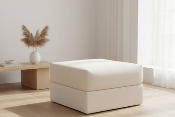 Puf | 85x85 | Bouclé cream - Nordic Dream