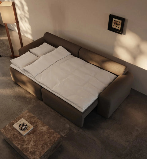 Cala | 133x200 | Bouclé mørk brun | 530 - Nordic Dream Senge