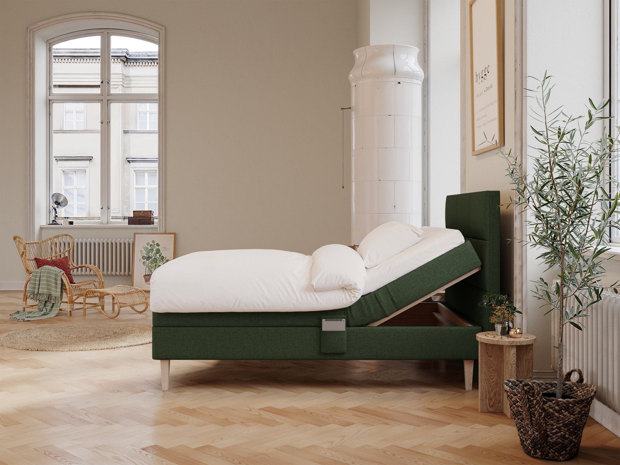 Ragna Fjäll 140x200 Dyb grøn Nordic Dream tilbyder senge med skandinavisk design og højkvalitets materialer. Oplev perfekt komfort for en god nattesøvn. Bestil din i dag!