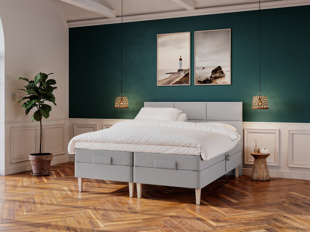 Ragna Fjäll 180x210 Lys grå Nordic Dream tilbyder senge med skandinavisk design og højkvalitets materialer. Oplev perfekt komfort for en god nattesøvn. Bestil din i dag!