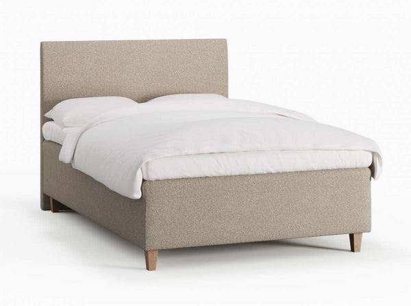 Freja Älv 120x200 Sand Nordic Dream tilbyder senge med skandinavisk design og højkvalitets materialer. Oplev perfekt komfort for en god nattesøvn. Bestil din i dag!