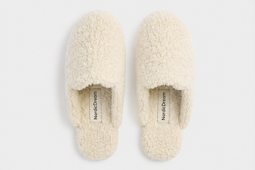Slippers | Cream wool