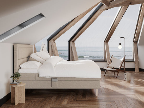 Ragna Fjord 160x200 Sand Nordic Dream tilbyder senge med skandinavisk design og højkvalitets materialer. Oplev perfekt komfort for en god nattesøvn. Bestil din i dag!