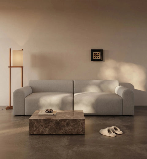 Cala | 133x200 | Bouclé beige | 333 - Nordic Dream Senge