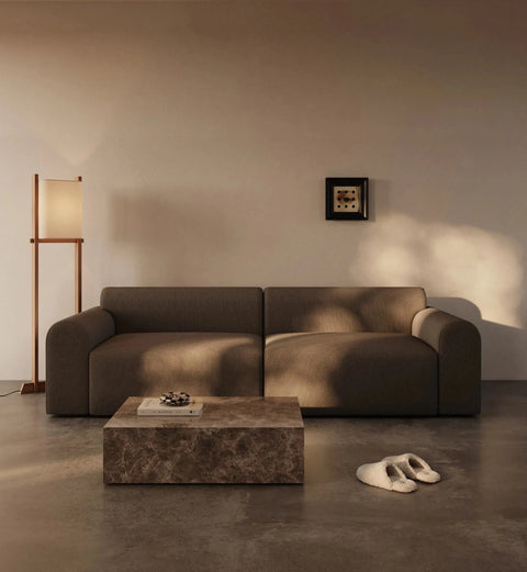 Cala | 133x200 | Bouclé mørk brun | 530 - Nordic Dream Senge